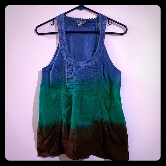 Delia’s Tricolor Tye Dye Cotton Tank - Picture 1 of 4